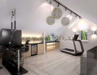Дизайн интерьера коттеджа в Спб