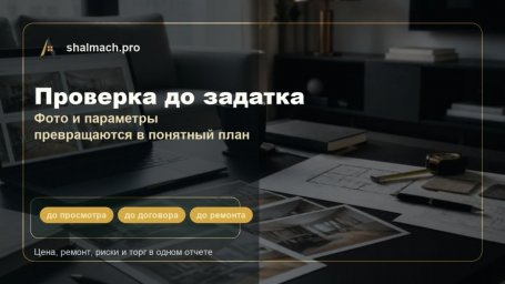 Шалаш запустил AI-оценку недвижимости по фото: сервис считает цену, ремонт, риски и торг